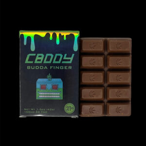 CBDDY: Premium Chocolate Bar, Budda Finger Delta 9 THC, 100mg